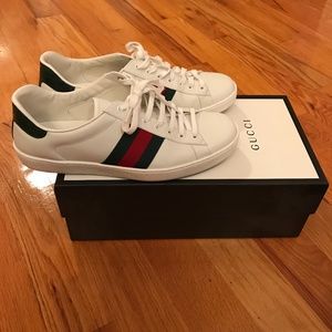 Gucci Men’s Ace Leather Sneaker